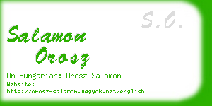 salamon orosz business card